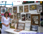 Фото праздника Слобожанский Спас 2008. Билецка Елена Николаевна, художник флорист с города Новодружеск. 17 августа Сватово.