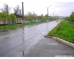 Фото весенний вид улицы Дзержинского в сторону гостинницы 21 апреля 2008 год Сватово.