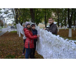 День захисника 2016 р. Плетіннязимової маскувальної сітки