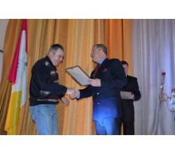 День місцевого самоврядування в міськради 2016 р. Під час нагородження.
