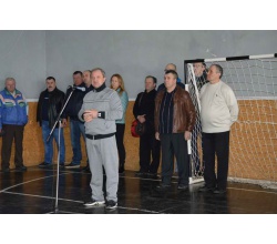 І-й відкритий обласний турнір памяті видатного сватівського спортсмена, заслуженого діяча освіти В.Я. Сайфутдинова. Привітання міського голови Є.В. Рибалко