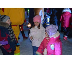 Міська ялинка засяяла новорічними вогнями.