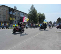 Движение на мотоциклах, праздник мото - велопробег в Сватово 2013 год