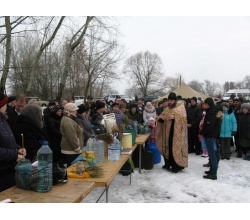 Церемонія овсячення води на водохрещенні