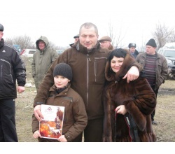 Фото учасника з дробової стрільби С.Е. Аваляна з сім