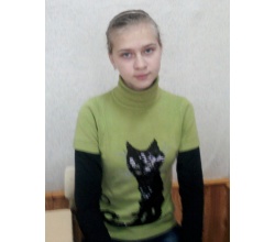 Костенко Валерія, переможець з обслуговочої праці.<br>11 клас<br>Сватівська ЗОШ І-ІІІ ст. №6<br>вчитель: Винокурова Тетяна Петрівна